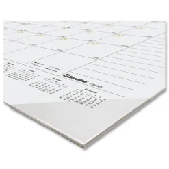 Blueline 12-Month (Jan to Dec): 2026 22 in. x 17 in. Gold Collection Monthly Desk Pad Calendar - White/Gold Sheets, Black Headband