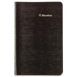 Blueline 12-Month (Jan to Dec): 2026 8 in. x 5 in. Plan and Link Weekly Planner - Black Cover