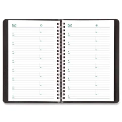 Blueline 12-Month (Jan to Dec): 2026 8 in. x 5 in. Plan and Link Weekly Planner - Black Cover