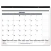 Blueline 12-Month (Jan to Dec): 2026 22 in. x 17 in. Net Zero Carbon Monthly Desk Pad Calendar - White/Gray/Blue Sheets, Black Binding