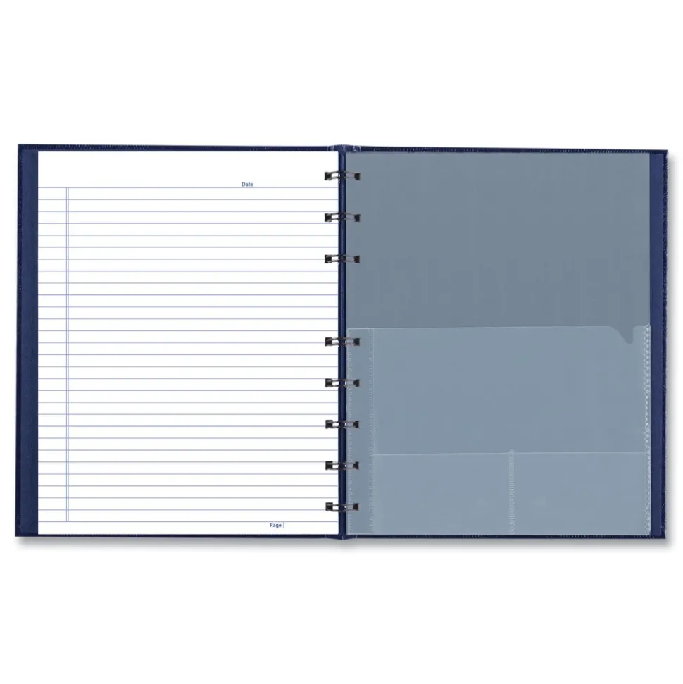Blueline NotePro 9.25 in. x 7.25 in. Sheets Medium/College Rule 1-Subject Notebook - Indigo Blue Cover