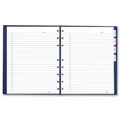 Blueline NotePro 9.25 in. x 7.25 in. Sheets Medium/College Rule 1-Subject Notebook - Indigo Blue Cover