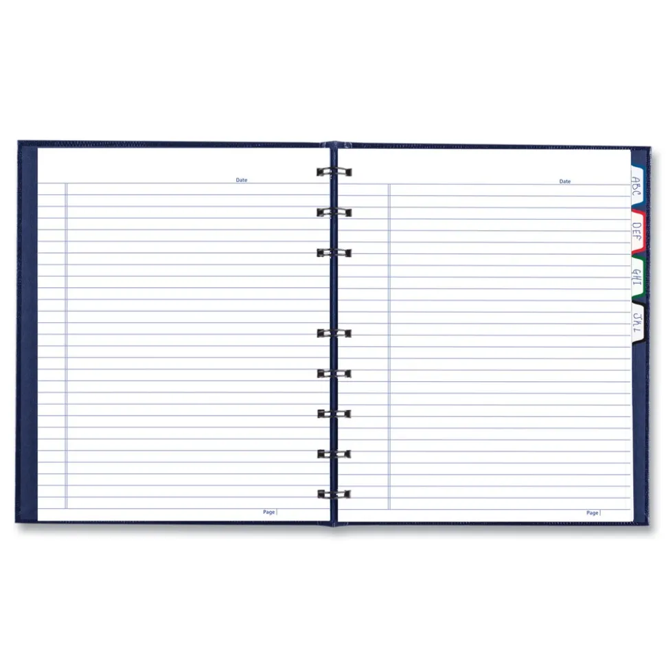 Blueline NotePro 9.25 in. x 7.25 in. Sheets Medium/College Rule 1-Subject Notebook - Indigo Blue Cover
