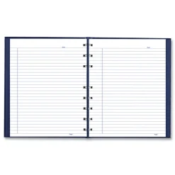 Blueline NotePro 9.25 in. x 7.25 in. Sheets Medium/College Rule 1-Subject Notebook - Indigo Blue Cover