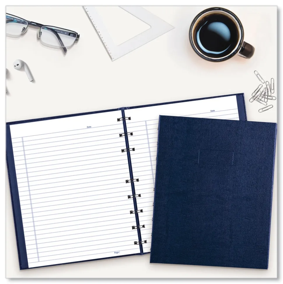 Blueline NotePro 9.25 in. x 7.25 in. Sheets Medium/College Rule 1-Subject Notebook - Indigo Blue Cover