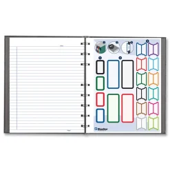 Blueline NotePro 9.25 in. x 7.25 in. Sheets Medium/College Rule 1-Subject Notebook - Cool Gray Cover