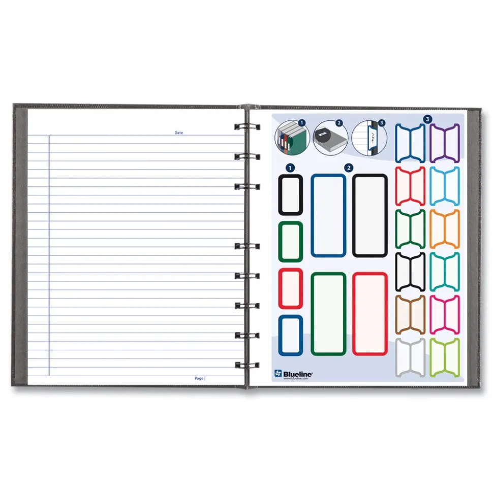 Blueline NotePro 9.25 in. x 7.25 in. Sheets Medium/College Rule 1-Subject Notebook - Cool Gray Cover