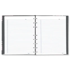 Blueline NotePro 9.25 in. x 7.25 in. Sheets Medium/College Rule 1-Subject Notebook - Pink/Gray Cover