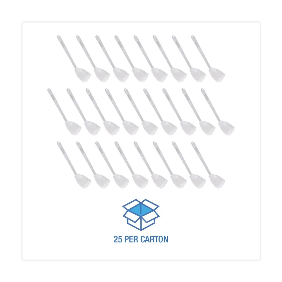 Boardwalk 528121 2 in. Cone Toilet Bowl Mop with 10 in. Handle - White (25/Carton)