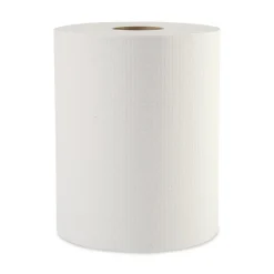Boardwalk 8123 2 in. Core 1-Ply 8 in. x 600 ft. Hardwound Paper Towels - White (12/Carton)