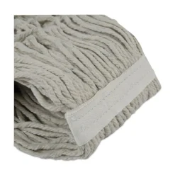 Boardwalk #24 Banded Cotton Mop Heads - White (12/Carton)