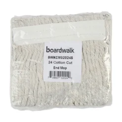 Boardwalk #24 Banded Cotton Mop Heads - White (12/Carton)