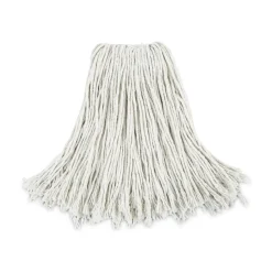 Boardwalk #24 Cut-End Cotton Wet Mop Head - White (12/Carton)