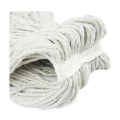 Boardwalk #24 Cut-End Cotton Wet Mop Head - White (12/Carton)