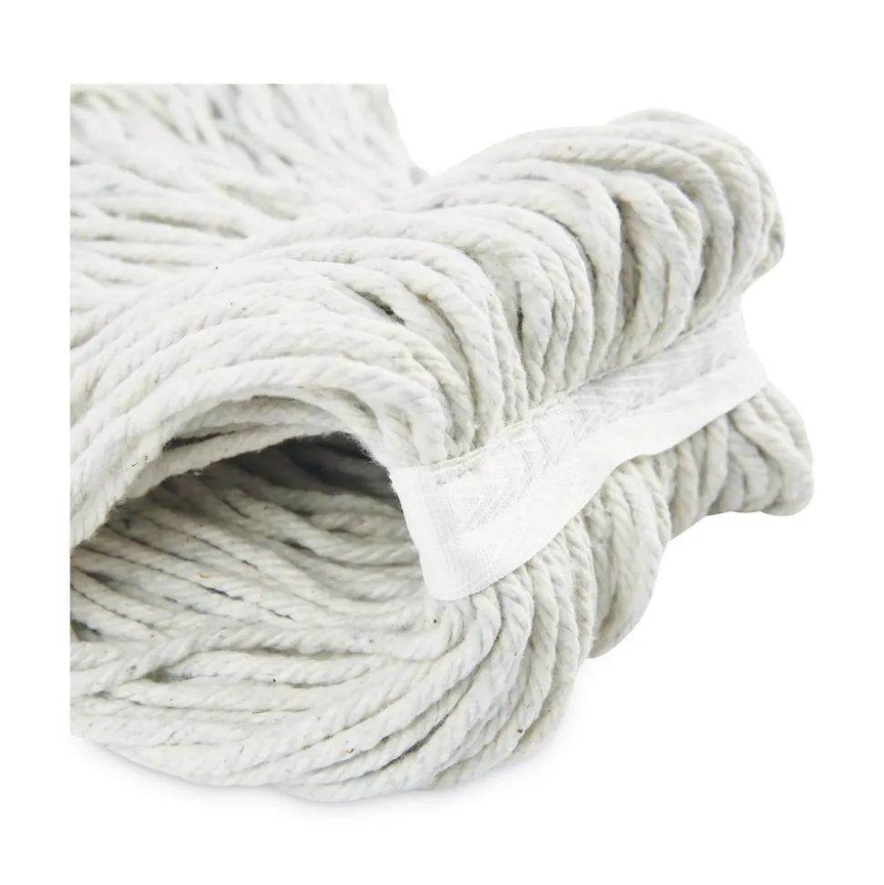 Boardwalk #24 Cut-End Cotton Wet Mop Head - White (12/Carton)