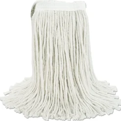 Boardwalk #20 Cut-End Cotton Wet Mop Head - White (12/Carton)