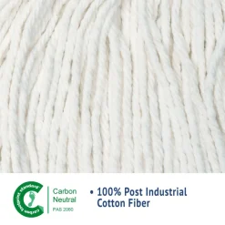 Boardwalk #20 Cut-End Cotton Wet Mop Head - White (12/Carton)