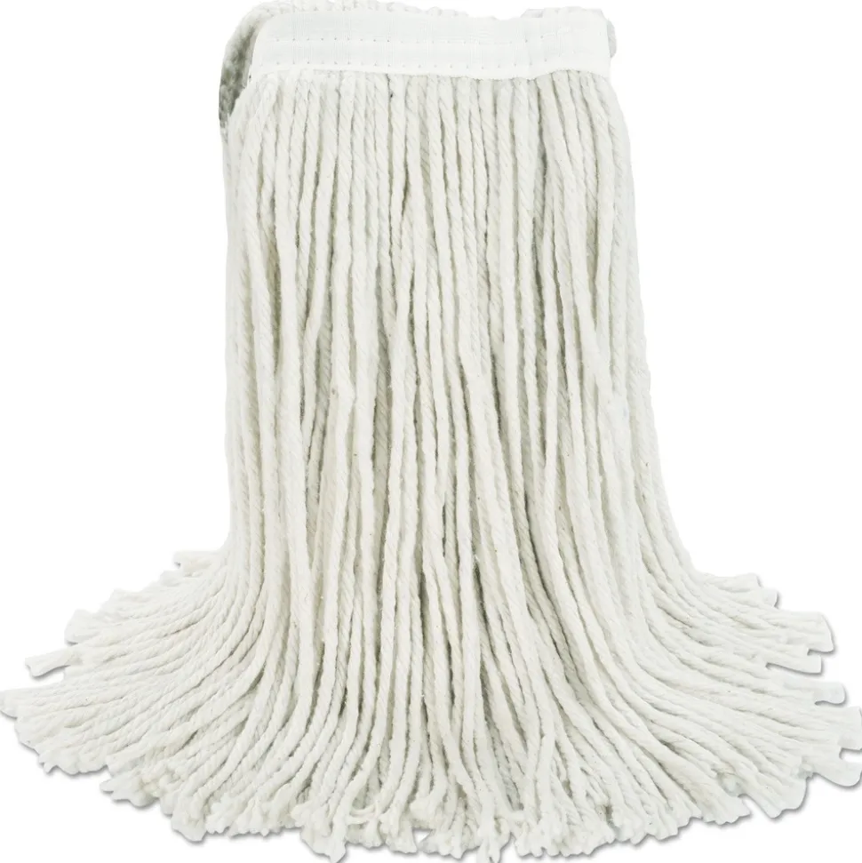 Boardwalk #24 Cut-End Cotton Wet Mop Head - White
