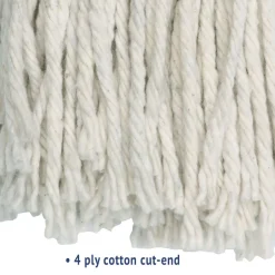 Boardwalk #24 Cut-End Cotton Wet Mop Head - White