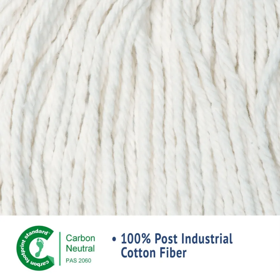 Boardwalk #24 Cut-End Cotton Wet Mop Head - White