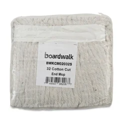 Boardwalk #32 Cut-End Cotton Mop Head - White (12/Carton)