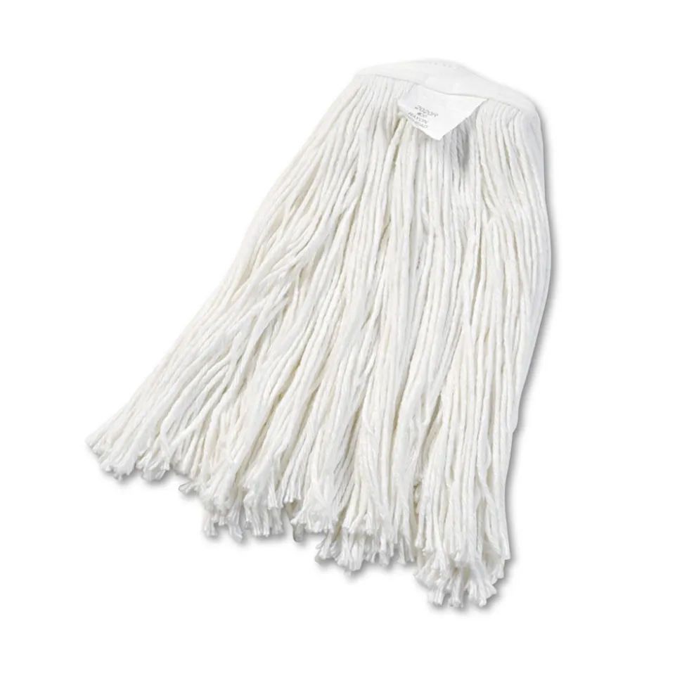 Boardwalk #20 Cut-End Rayon Wet Mop Head - White (12/Carton)