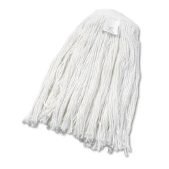 Boardwalk #24 Cut-End Rayon Wet Mop Head - White (12/Carton)