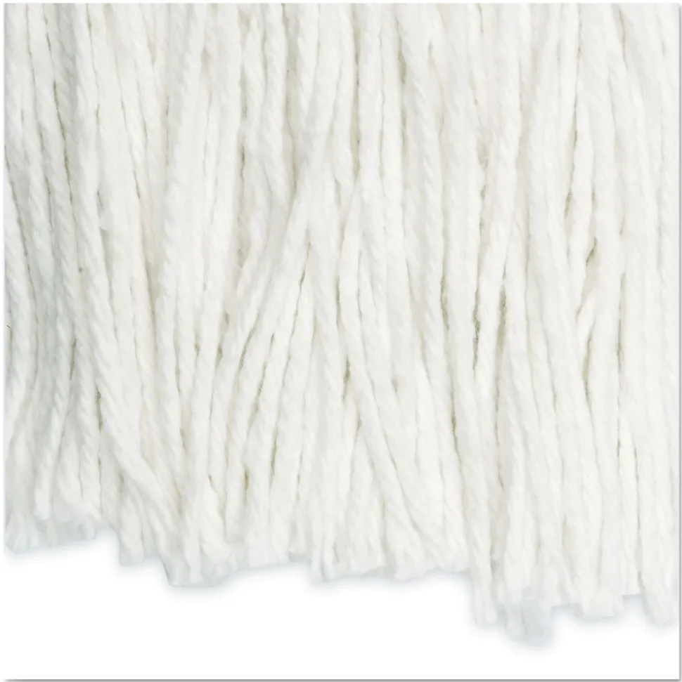 Boardwalk #24 Cut-End Rayon Wet Mop Head - White (12/Carton)