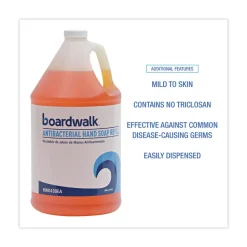 Boardwalk 1 gal. Antibacterial Liquid Soap - Clean Scent (4/Carton)
