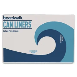 Boardwalk 13 Gallon 24 in. x 28 in. Drawstring Kitchen Bags - White (50 Bags/Roll, 2 Rolls/Carton)