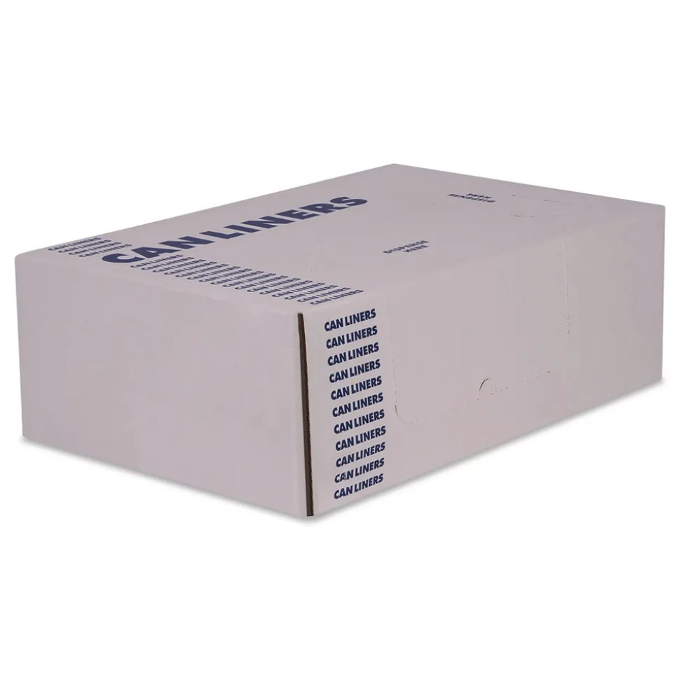 Boardwalk 10 Gallon 8 mic 24 in. x 24 in. High-Density Waste Can Liners - Natural (1000/Carton)