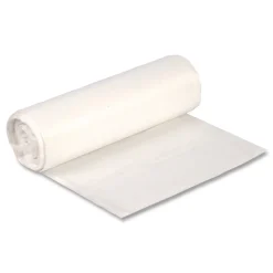 Boardwalk 16 Gallon 8 mic 24 in. x 33 in. Perforated Roll High-Density Can Liners - Natural (1000/Carton)