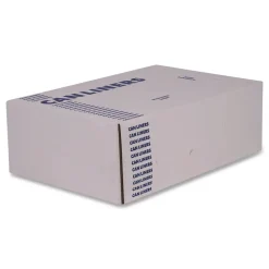 Boardwalk 16 Gallon 8 mic 24 in. x 33 in. Perforated Roll High-Density Can Liners - Natural (1000/Carton)