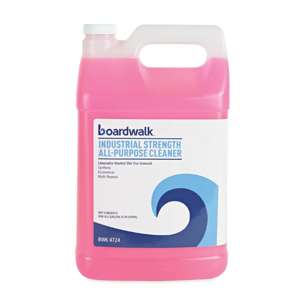Boardwalk 1 Gallon Bottle Unscented Industrial Strength Glass Cleaner (4/Carton)