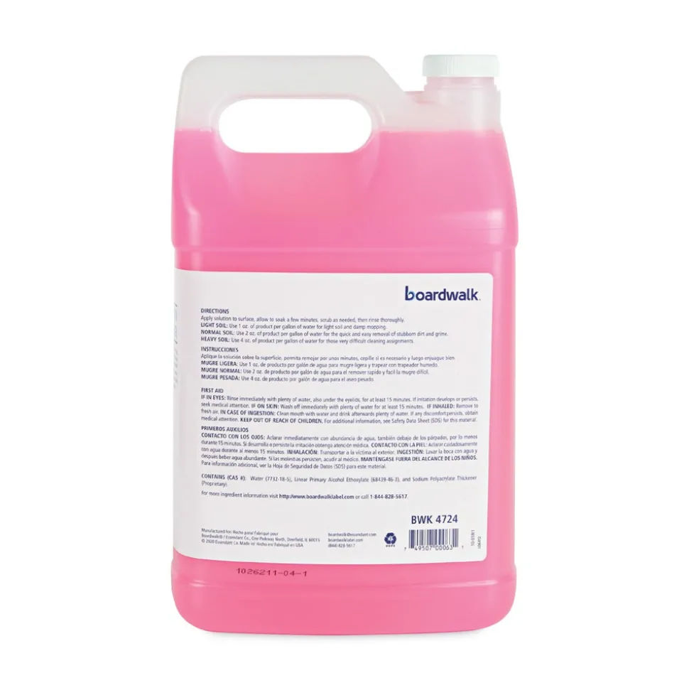 Boardwalk 1 Gallon Bottle Unscented Industrial Strength Glass Cleaner (4/Carton)