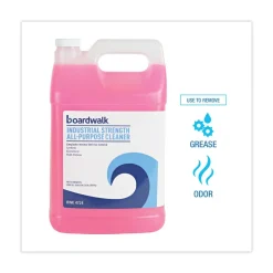 Boardwalk 1 Gallon Bottle Unscented Industrial Strength Glass Cleaner (4/Carton)