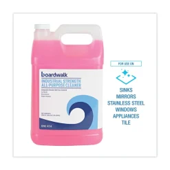 Boardwalk 1 Gallon Bottle Unscented Industrial Strength Glass Cleaner (4/Carton)