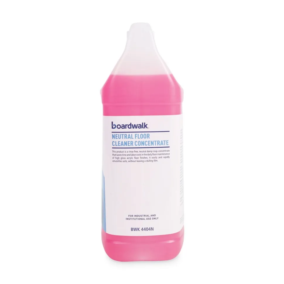 Boardwalk 1 Gallon Bottle Lemon Scent Neutral Floor Cleaner Concentrate