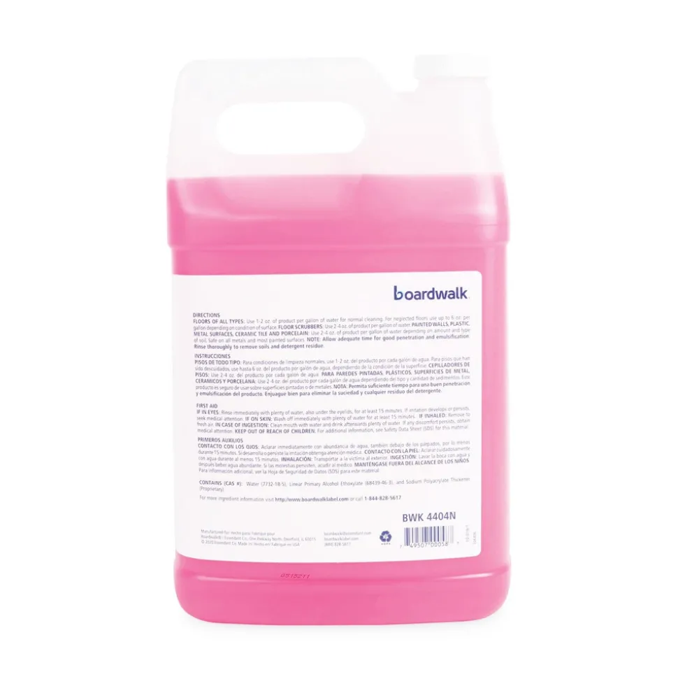 Boardwalk 1 Gallon Bottle Lemon Scent Neutral Floor Cleaner Concentrate
