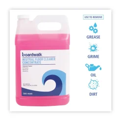 Boardwalk 1 Gallon Bottle Lemon Scent Neutral Floor Cleaner Concentrate