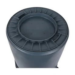 Boardwalk 32 Gallon Linear-Low-Density Polyethylene Round Waste Receptacle - Gray