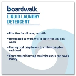 Boardwalk 1 Gallon Liquid Laundry Detergent - Fresh and Clean Scent (4/Carton)