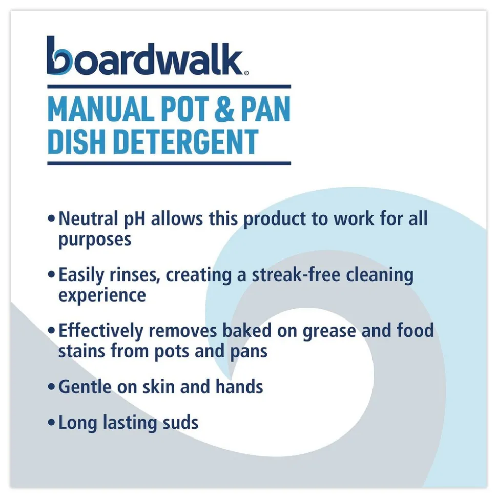 Boardwalk 5 Gallon Manual Pot and Pan Dish Detergent - Fresh Breeze Scent