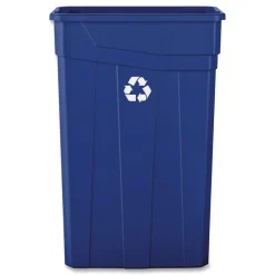 Boardwalk 23 Gallon Polypropylene Slim Recycling Container - Blue