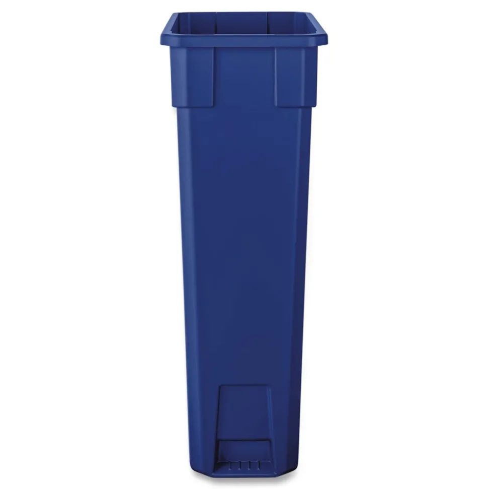Boardwalk 23 Gallon Polypropylene Slim Recycling Container - Blue