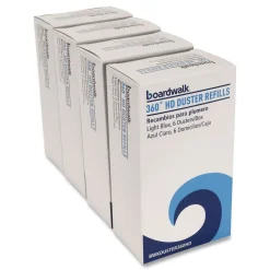 Boardwalk 360 HD Duster Refills with Soft Fluffy Fibers - Light Blue (24/Carton)