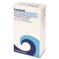 Boardwalk 360 HD Duster Refills with Soft Fluffy Fibers - Light Blue (24/Carton)