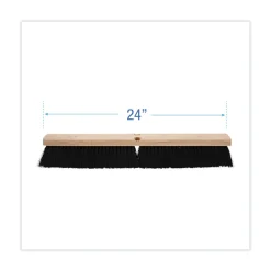 Boardwalk 3 in. Black Polypropylene Bristles 24 in. Brush Floor Brush Head
