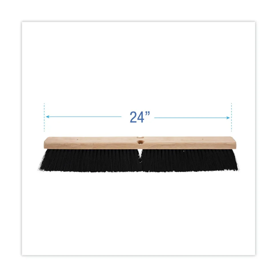 Boardwalk 3 in. Black Polypropylene Bristles 24 in. Brush Floor Brush Head