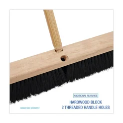 Boardwalk 3 in. Black Polypropylene Bristles 24 in. Brush Floor Brush Head
